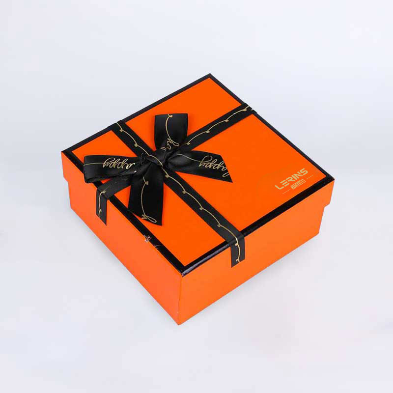 Orange Bow Bow Packaging Box