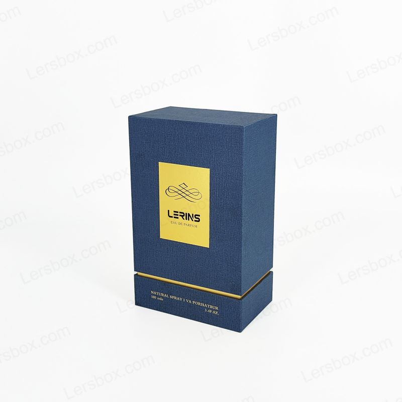 Gold Foil Logo Rigid Perfume Packaging na may Premium Eva Tray Interior HP004