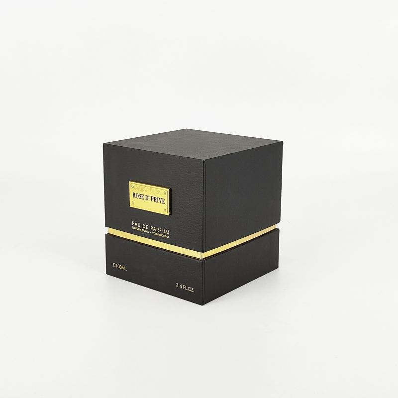 Luxury Gold Foil Perfume Box na may Eva Foam Liner at Rigid Base Construction HP007