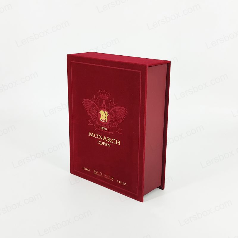 High-end Rigid Perfume Box na may Gold Foil Detail at Eva Insert Cushion HP010