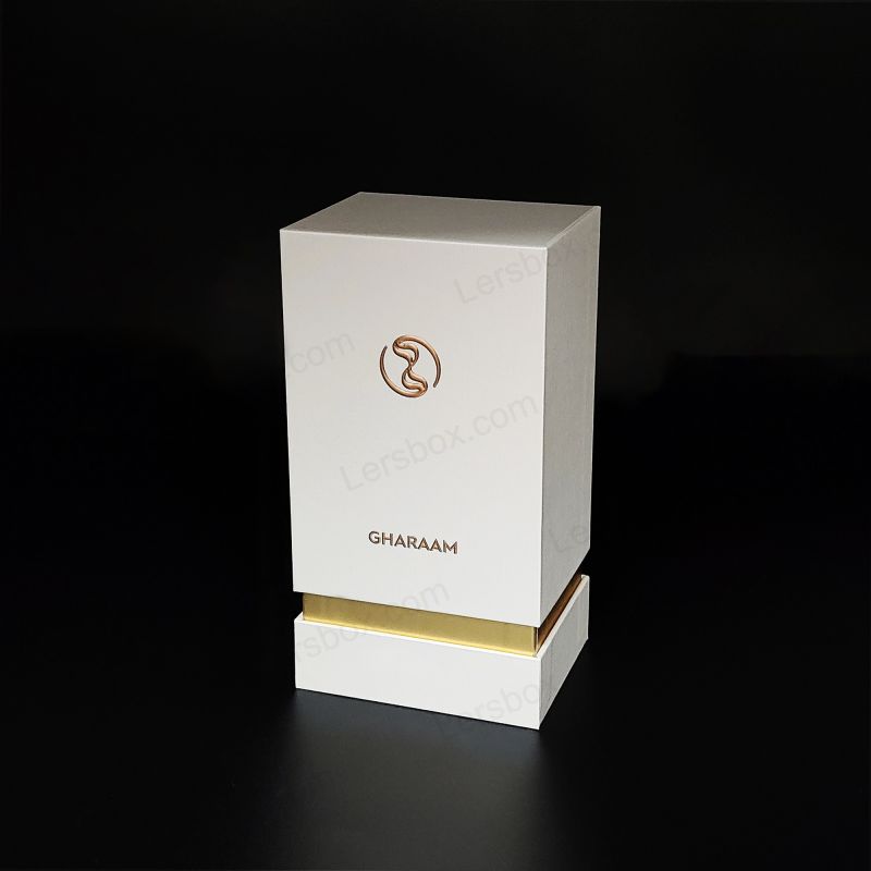 Luxury Perfume Box na may Handcrafted Gold Foil Logo at Eva Foam Insert HP012