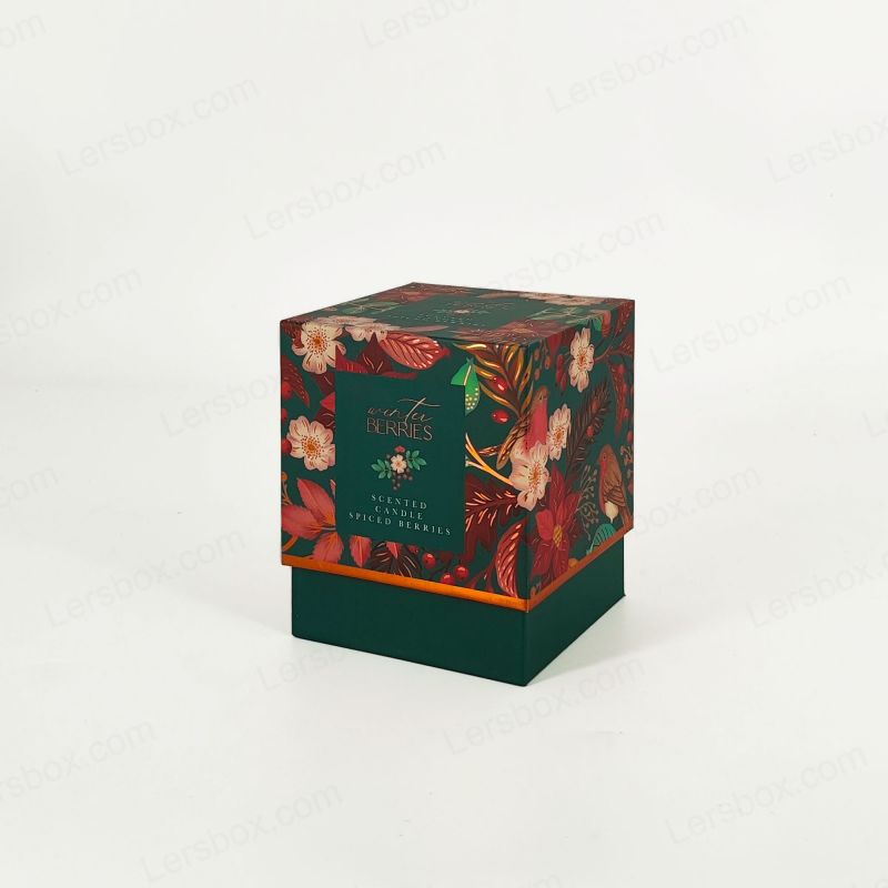 Gold Foil Perfume Box na may Eva Foam Tray at Sturdy Handcrafted Design HP022
