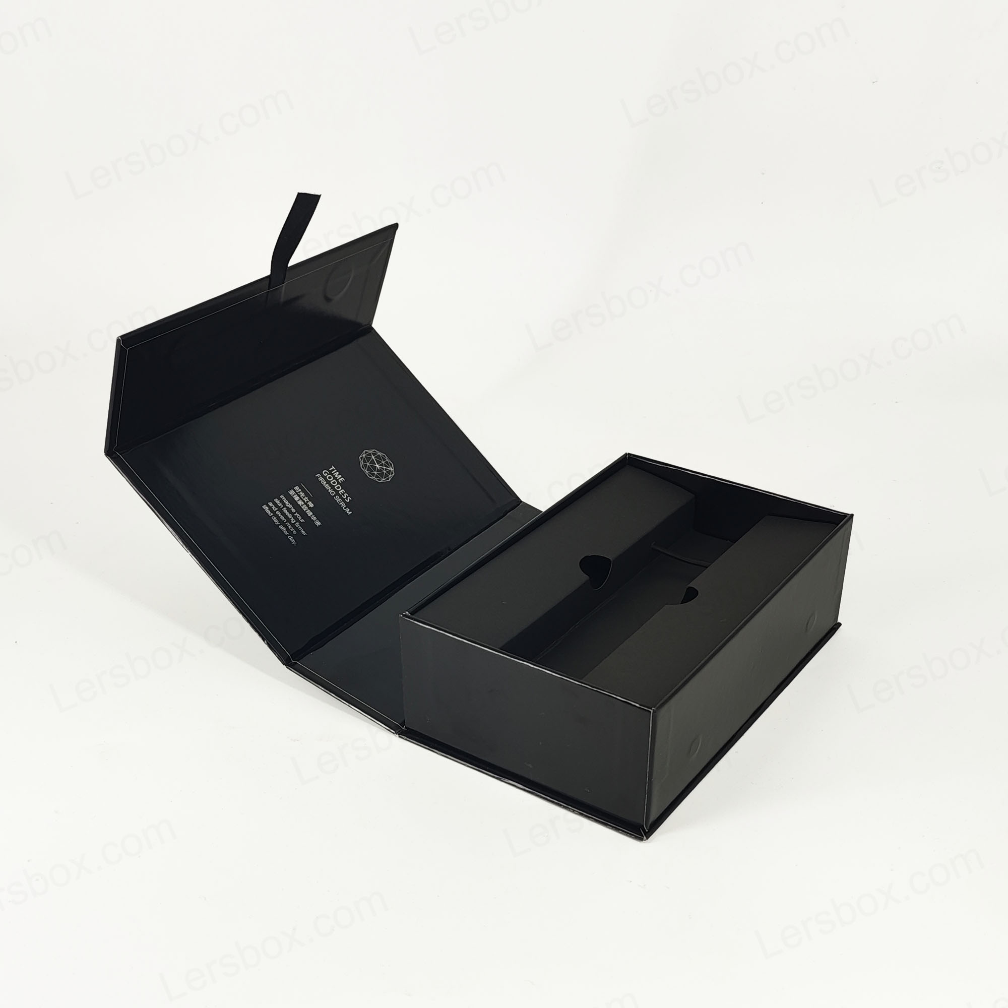 Gold foil-stamp na Perfume Box na may Rigid Lid at Eva Insert Para sa Maluho na Pagtatanghal HP021
