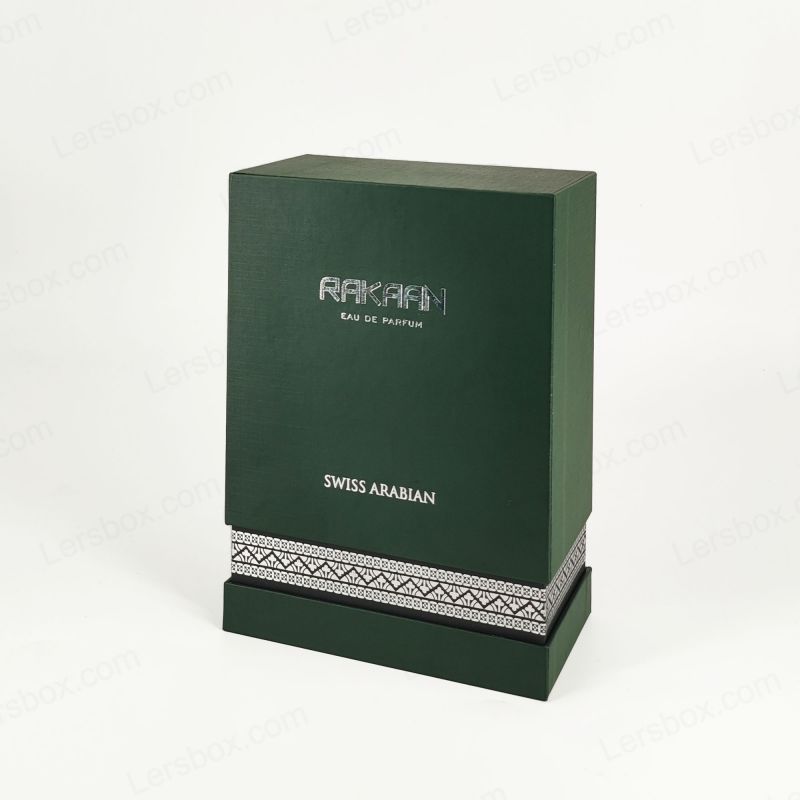 Eksklusibong Gold Foil Perfume Packaging na may Eva Tray at Matigas na Istraktura HP024