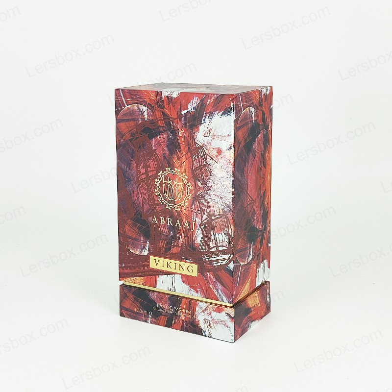Gold Foil Perfume Box na may Eva Foam Lining at Rigid Base para sa Premium Packaging HP023