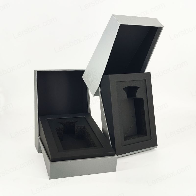 Luxury Gold Foil Perfume Box na may Eva Foam Tray at Elegant Lid Base HP025