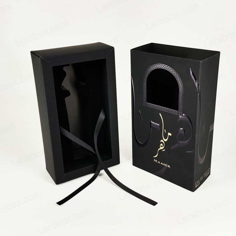 Handmade Perfume Box na may Gold Foil Embossing, Eva Tray, at Rigid Construction HP027