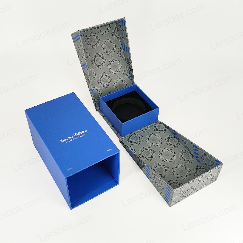 Premium Gold Foil Perfume Box na may Eva Foam Tray at Sturdy Lid at Base Design HP029