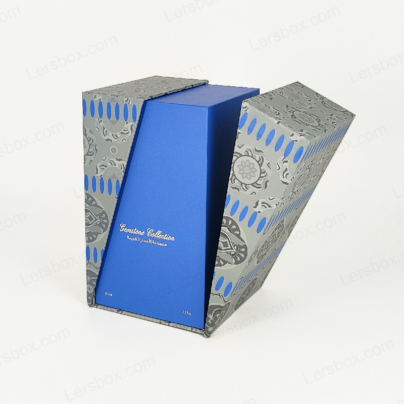 Premium Gold Foil Perfume Box na may Eva Foam Tray at Sturdy Lid at Base Design HP029