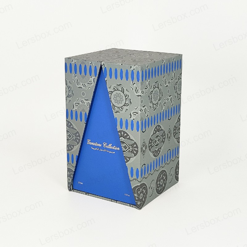 Premium Gold Foil Perfume Box na may Eva Foam Tray at Sturdy Lid at Base Design HP029