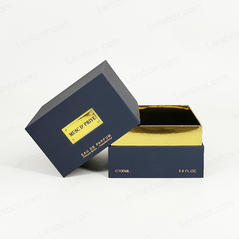 Luxury Gold Foil Perfume Packaging na may Handcrafted Rigid Structure at Eva Tray INSERT HP030