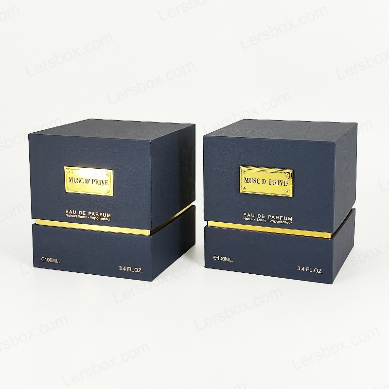 Luxury Gold Foil Perfume Packaging na may Handcrafted Rigid Structure at Eva Tray INSERT HP030
