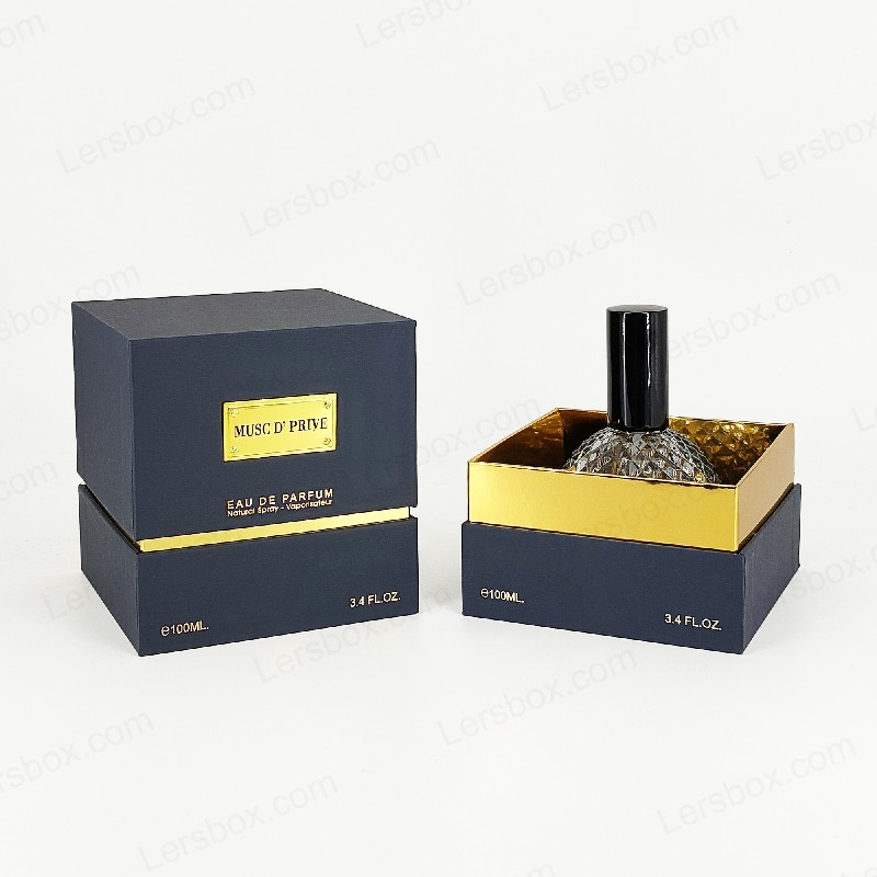 Luxury Gold Foil Perfume Packaging na may Handcrafted Rigid Structure at Eva Tray INSERT HP030