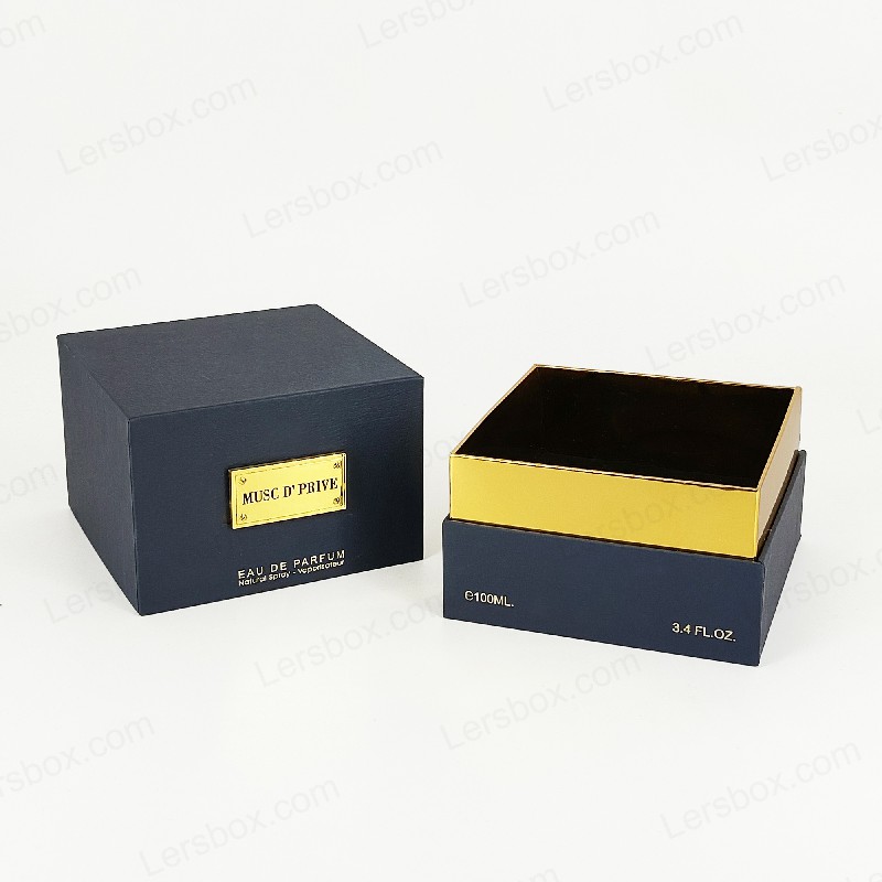 Luxury Gold Foil Perfume Packaging na may Handcrafted Rigid Structure at Eva Tray INSERT HP030