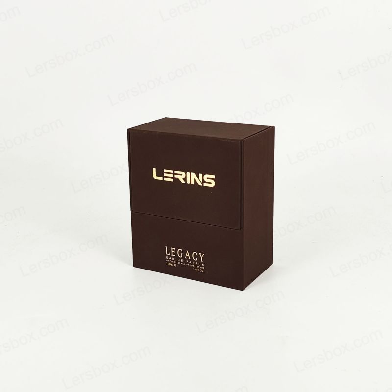 Luxury Perfume Packaging na may Detalye ng Gold Foil, Eva Tray, at Sturdy Rigid Structure HP035