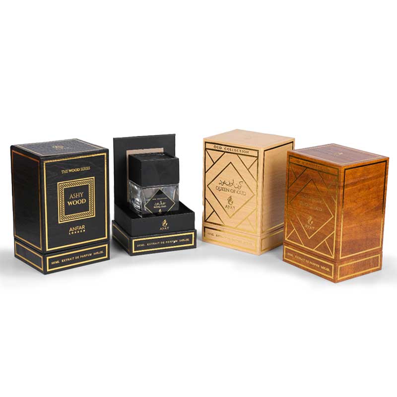 Perfume box na gawa sa imitasyon na kahoy na butil ng butil