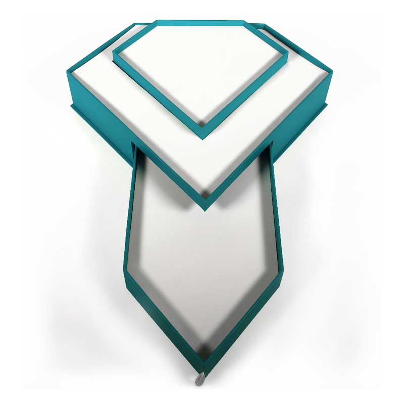 Ang estilo ng drawer na hugis ng brilyante na kosmetiko box