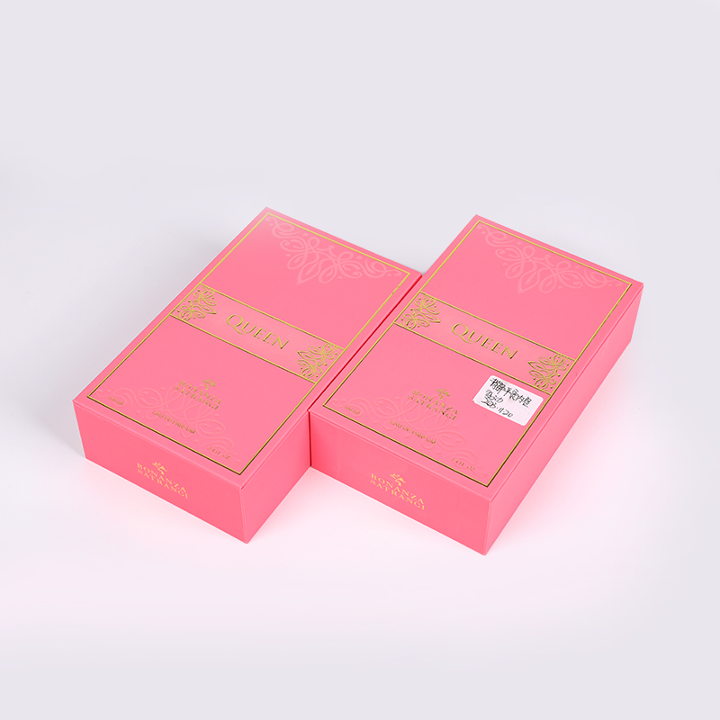 Purong Desert Perfume Box na may gintong mainit na panlililak