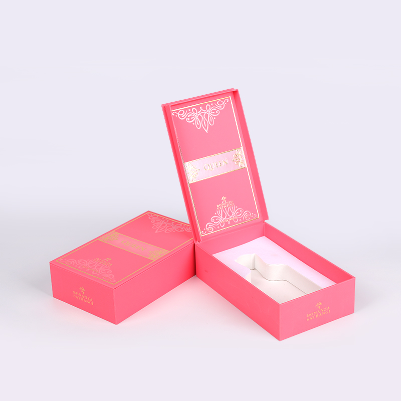 Purong Desert Perfume Box na may gintong mainit na panlililak