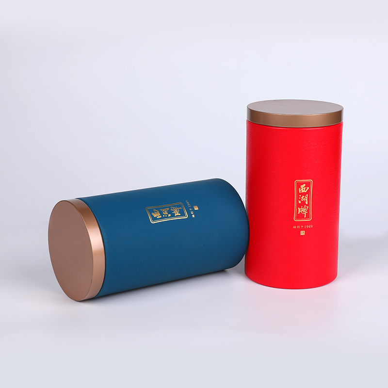 Allure prestige cylinder packaging na may embossed at grained na ibabaw